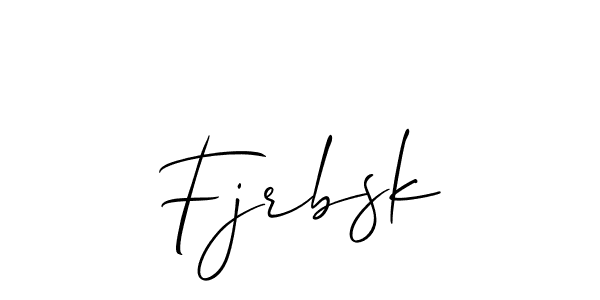 Design your own signature with our free online signature maker. With this signature software, you can create a handwritten (Allison_Script) signature for name Fjrbsk. Fjrbsk signature style 2 images and pictures png