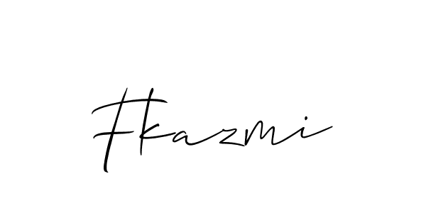 Make a beautiful signature design for name Fkazmi. Use this online signature maker to create a handwritten signature for free. Fkazmi signature style 2 images and pictures png