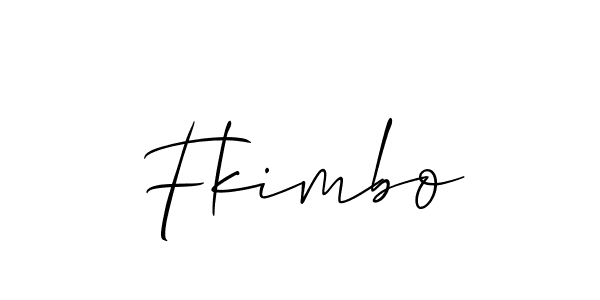 Allison_Script is a professional signature style that is perfect for those who want to add a touch of class to their signature. It is also a great choice for those who want to make their signature more unique. Get Fkimbo name to fancy signature for free. Fkimbo signature style 2 images and pictures png