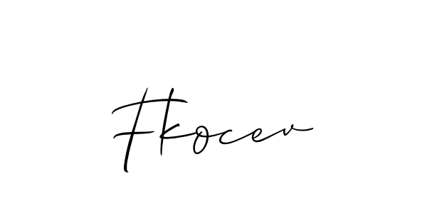 Create a beautiful signature design for name Fkocev. With this signature (Allison_Script) fonts, you can make a handwritten signature for free. Fkocev signature style 2 images and pictures png