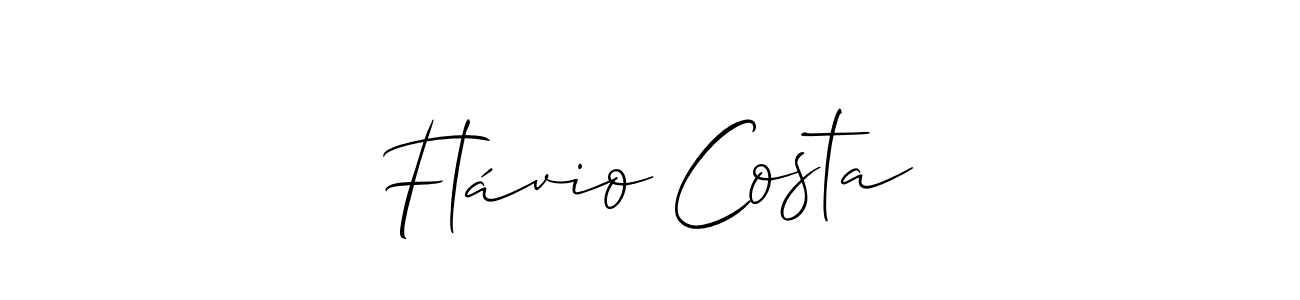 Similarly Allison_Script is the best handwritten signature design. Signature creator online .You can use it as an online autograph creator for name Flávio Costa. Flávio Costa signature style 2 images and pictures png