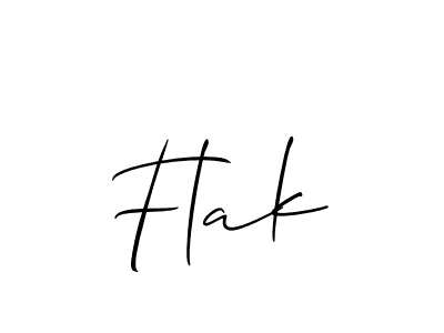 Also we have Flak name is the best signature style. Create professional handwritten signature collection using Allison_Script autograph style. Flak signature style 2 images and pictures png