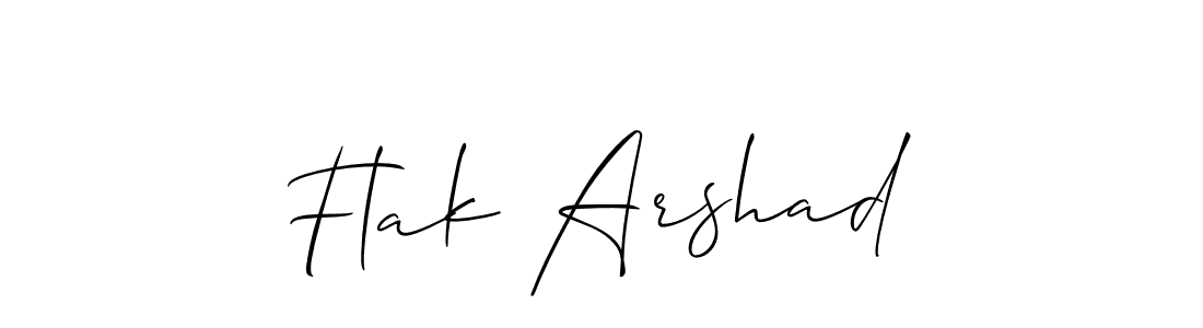 Make a short Flak Arshad signature style. Manage your documents anywhere anytime using Allison_Script. Create and add eSignatures, submit forms, share and send files easily. Flak Arshad signature style 2 images and pictures png