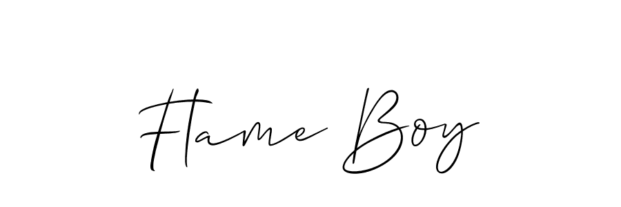 if you are searching for the best signature style for your name Flame Boy. so please give up your signature search. here we have designed multiple signature styles  using Allison_Script. Flame Boy signature style 2 images and pictures png