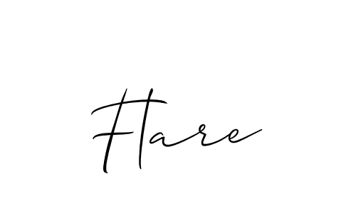 Design your own signature with our free online signature maker. With this signature software, you can create a handwritten (Allison_Script) signature for name Flare. Flare signature style 2 images and pictures png