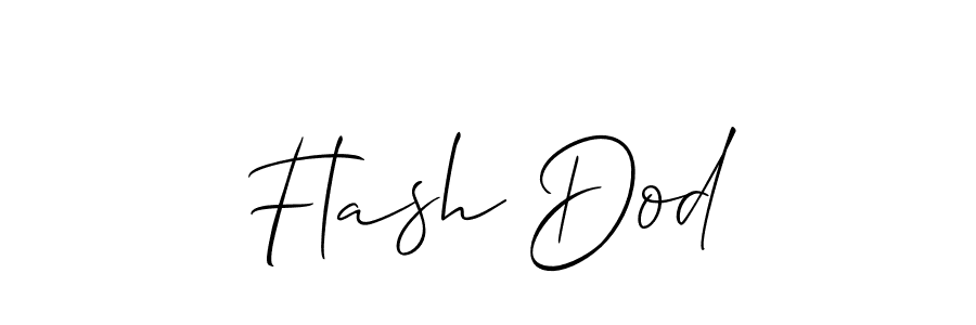 How to make Flash Dod name signature. Use Allison_Script style for creating short signs online. This is the latest handwritten sign. Flash Dod signature style 2 images and pictures png