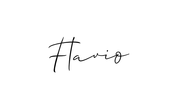 Make a beautiful signature design for name Flavio. With this signature (Allison_Script) style, you can create a handwritten signature for free. Flavio signature style 2 images and pictures png