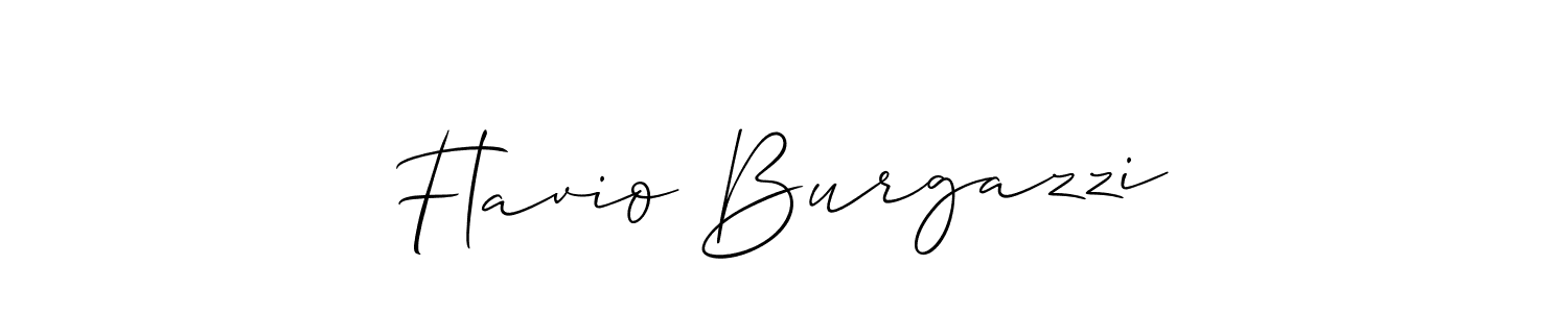 Use a signature maker to create a handwritten signature online. With this signature software, you can design (Allison_Script) your own signature for name Flavio Burgazzi. Flavio Burgazzi signature style 2 images and pictures png