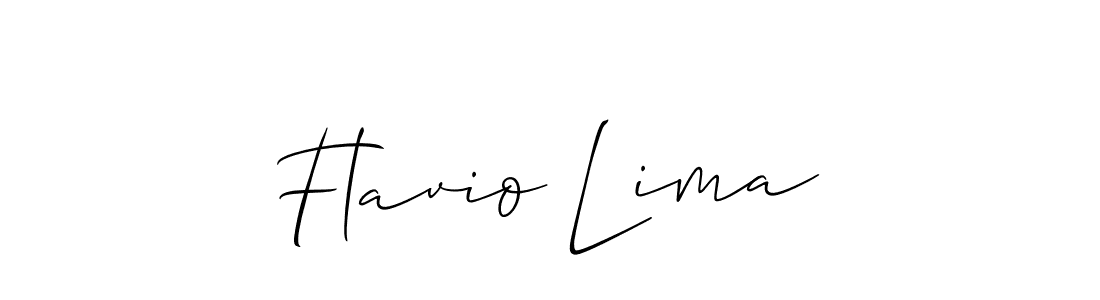 Design your own signature with our free online signature maker. With this signature software, you can create a handwritten (Allison_Script) signature for name Flavio Lima. Flavio Lima signature style 2 images and pictures png