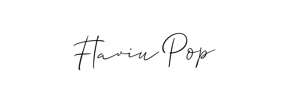 Flaviu Pop stylish signature style. Best Handwritten Sign (Allison_Script) for my name. Handwritten Signature Collection Ideas for my name Flaviu Pop. Flaviu Pop signature style 2 images and pictures png