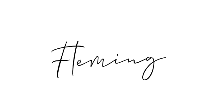 Best and Professional Signature Style for Fleming. Allison_Script Best Signature Style Collection. Fleming signature style 2 images and pictures png