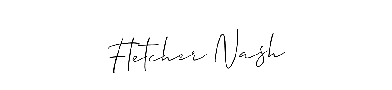 Best and Professional Signature Style for Fletcher Nash. Allison_Script Best Signature Style Collection. Fletcher Nash signature style 2 images and pictures png