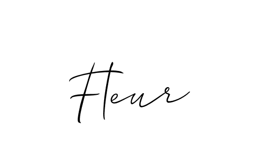 Design your own signature with our free online signature maker. With this signature software, you can create a handwritten (Allison_Script) signature for name Fleur. Fleur signature style 2 images and pictures png