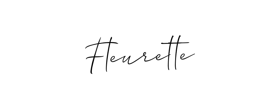 Best and Professional Signature Style for Fleurette. Allison_Script Best Signature Style Collection. Fleurette signature style 2 images and pictures png