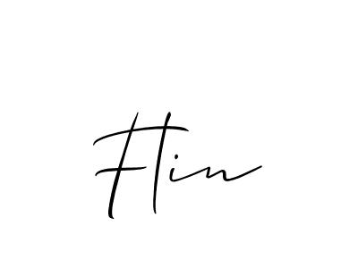How to make Flin signature? Allison_Script is a professional autograph style. Create handwritten signature for Flin name. Flin signature style 2 images and pictures png