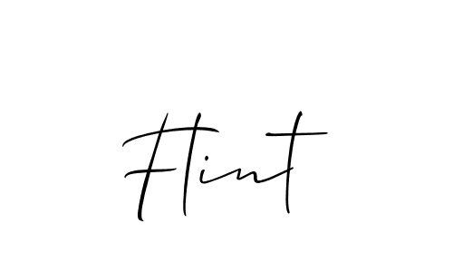 You should practise on your own different ways (Allison_Script) to write your name (Flint) in signature. don't let someone else do it for you. Flint signature style 2 images and pictures png