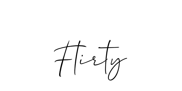 It looks lik you need a new signature style for name Flirty. Design unique handwritten (Allison_Script) signature with our free signature maker in just a few clicks. Flirty signature style 2 images and pictures png