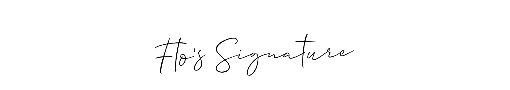 Also we have Flo’s Signature name is the best signature style. Create professional handwritten signature collection using Allison_Script autograph style. Flo’s Signature signature style 2 images and pictures png