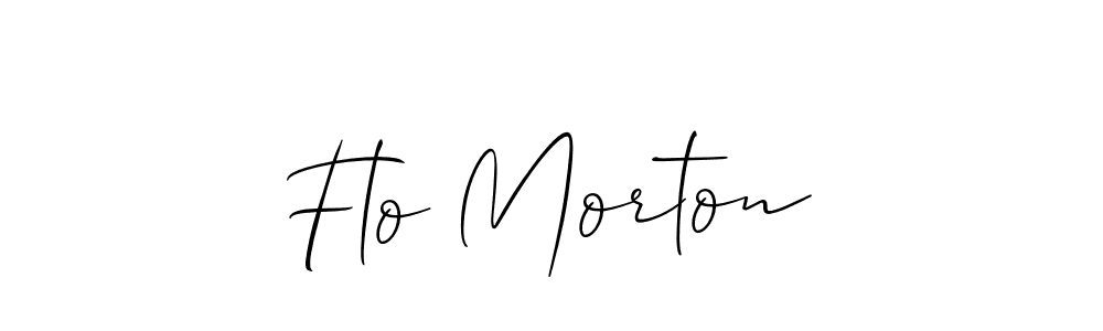 Also we have Flo Morton name is the best signature style. Create professional handwritten signature collection using Allison_Script autograph style. Flo Morton signature style 2 images and pictures png