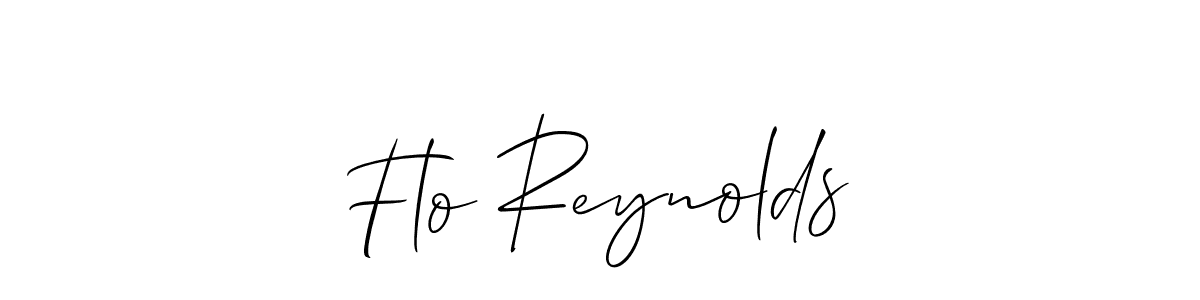 You should practise on your own different ways (Allison_Script) to write your name (Flo Reynolds) in signature. don't let someone else do it for you. Flo Reynolds signature style 2 images and pictures png