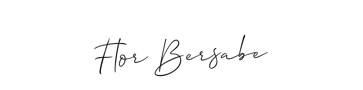 Use a signature maker to create a handwritten signature online. With this signature software, you can design (Allison_Script) your own signature for name Flor Bersabe. Flor Bersabe signature style 2 images and pictures png