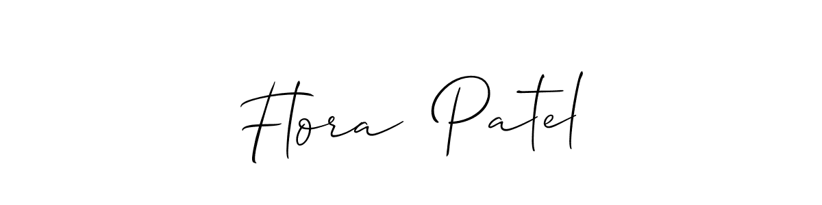 Similarly Allison_Script is the best handwritten signature design. Signature creator online .You can use it as an online autograph creator for name Flora  Patel. Flora  Patel signature style 2 images and pictures png