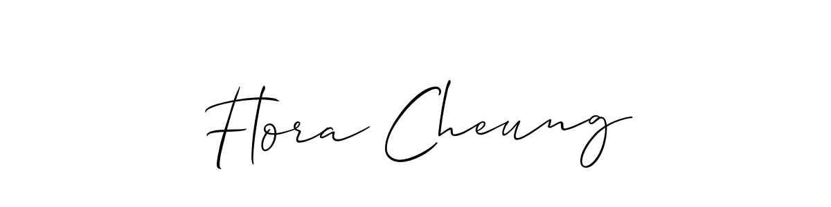 Also You can easily find your signature by using the search form. We will create Flora Cheung name handwritten signature images for you free of cost using Allison_Script sign style. Flora Cheung signature style 2 images and pictures png