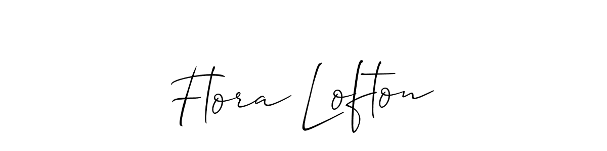 Best and Professional Signature Style for Flora Lofton. Allison_Script Best Signature Style Collection. Flora Lofton signature style 2 images and pictures png