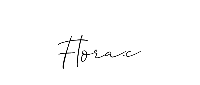 How to make Flora.c signature? Allison_Script is a professional autograph style. Create handwritten signature for Flora.c name. Flora.c signature style 2 images and pictures png