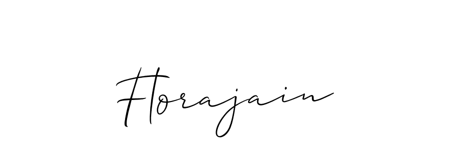 How to make Florajain name signature. Use Allison_Script style for creating short signs online. This is the latest handwritten sign. Florajain signature style 2 images and pictures png