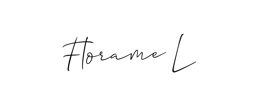 if you are searching for the best signature style for your name Florame L. so please give up your signature search. here we have designed multiple signature styles  using Allison_Script. Florame L signature style 2 images and pictures png