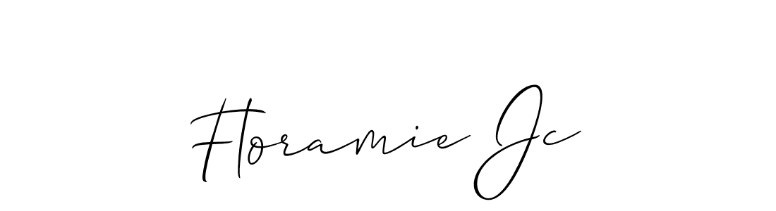 You can use this online signature creator to create a handwritten signature for the name Floramie Jc. This is the best online autograph maker. Floramie Jc signature style 2 images and pictures png