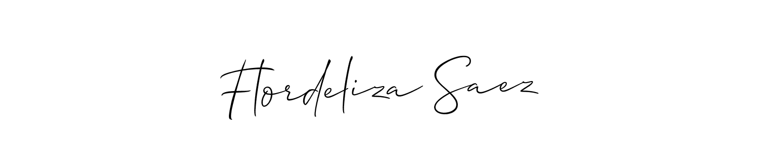 Best and Professional Signature Style for Flordeliza Saez. Allison_Script Best Signature Style Collection. Flordeliza Saez signature style 2 images and pictures png