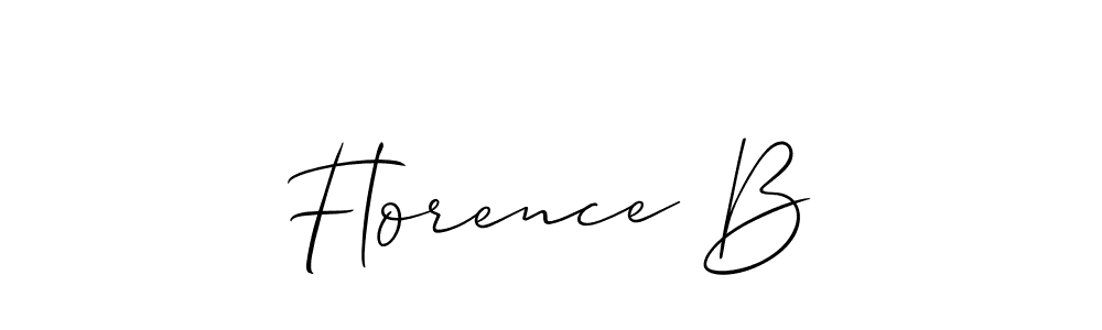 Best and Professional Signature Style for Florence B. Allison_Script Best Signature Style Collection. Florence B signature style 2 images and pictures png