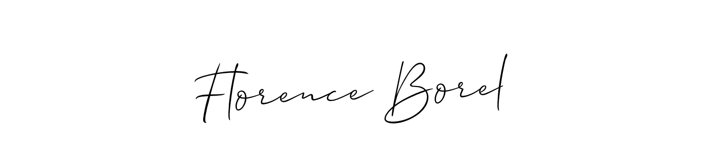 if you are searching for the best signature style for your name Florence Borel. so please give up your signature search. here we have designed multiple signature styles  using Allison_Script. Florence Borel signature style 2 images and pictures png