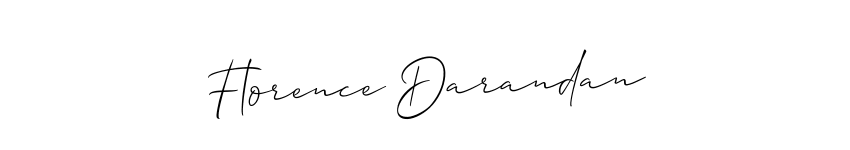 How to make Florence Darandan signature? Allison_Script is a professional autograph style. Create handwritten signature for Florence Darandan name. Florence Darandan signature style 2 images and pictures png