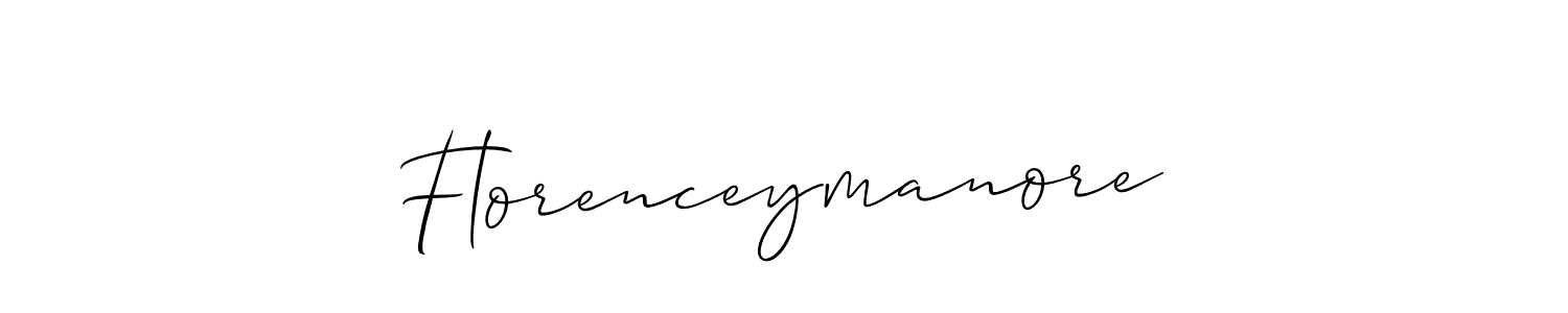 Make a beautiful signature design for name Florenceymanore. With this signature (Allison_Script) style, you can create a handwritten signature for free. Florenceymanore signature style 2 images and pictures png