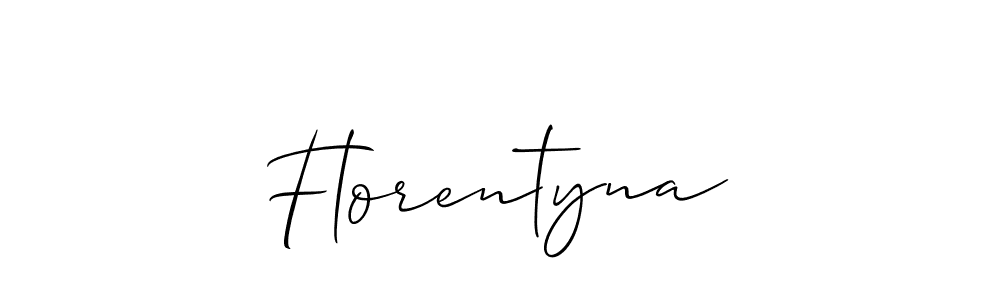 Florentyna stylish signature style. Best Handwritten Sign (Allison_Script) for my name. Handwritten Signature Collection Ideas for my name Florentyna. Florentyna signature style 2 images and pictures png