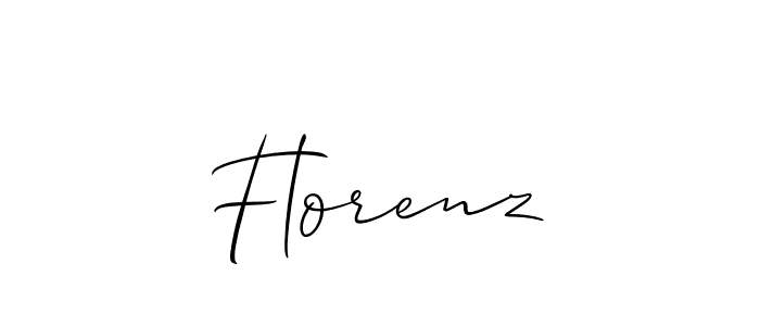 Design your own signature with our free online signature maker. With this signature software, you can create a handwritten (Allison_Script) signature for name Florenz. Florenz signature style 2 images and pictures png