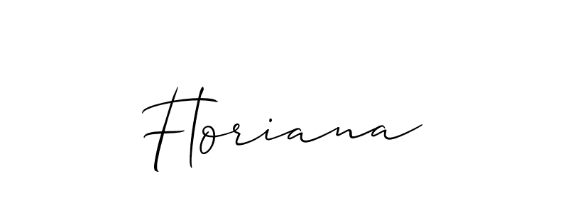 Make a beautiful signature design for name Floriana. With this signature (Allison_Script) style, you can create a handwritten signature for free. Floriana signature style 2 images and pictures png