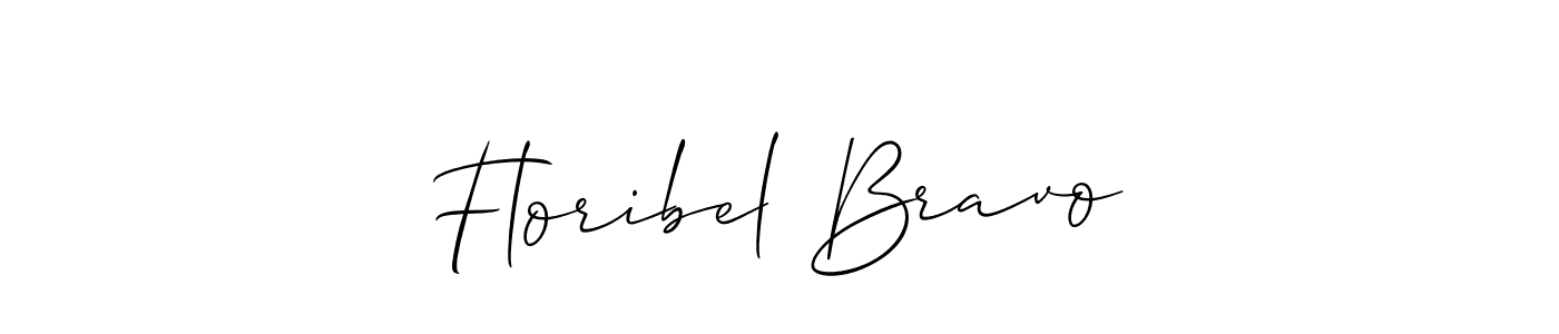 Best and Professional Signature Style for Floribel Bravo. Allison_Script Best Signature Style Collection. Floribel Bravo signature style 2 images and pictures png