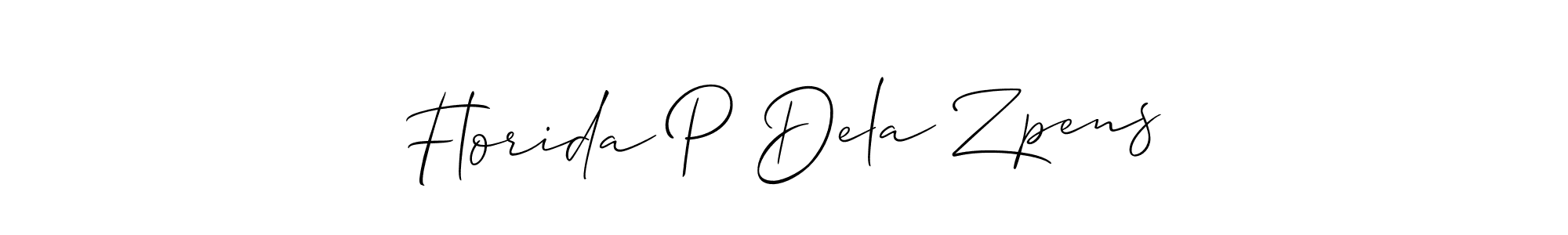 This is the best signature style for the Florida P Dela Zpens name. Also you like these signature font (Allison_Script). Mix name signature. Florida P Dela Zpens signature style 2 images and pictures png