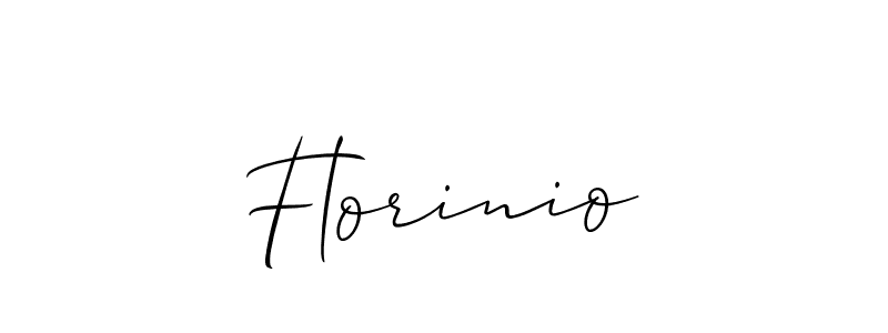 Make a beautiful signature design for name Florinio. With this signature (Allison_Script) style, you can create a handwritten signature for free. Florinio signature style 2 images and pictures png