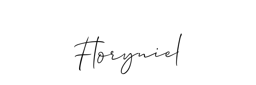 Similarly Allison_Script is the best handwritten signature design. Signature creator online .You can use it as an online autograph creator for name Floryniel. Floryniel signature style 2 images and pictures png