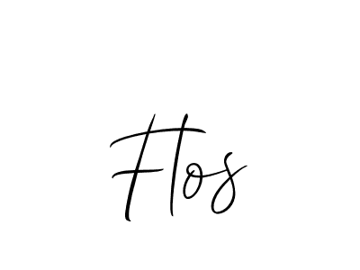 How to make Flos signature? Allison_Script is a professional autograph style. Create handwritten signature for Flos name. Flos signature style 2 images and pictures png