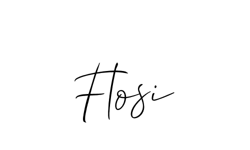 Design your own signature with our free online signature maker. With this signature software, you can create a handwritten (Allison_Script) signature for name Flosi. Flosi signature style 2 images and pictures png