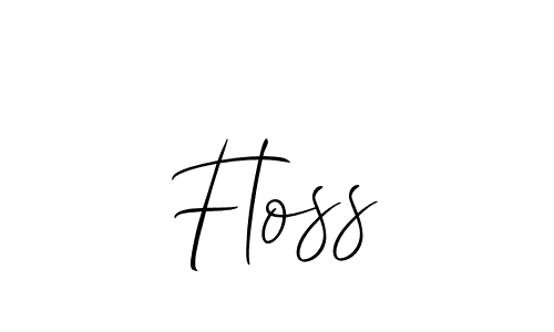 The best way (Allison_Script) to make a short signature is to pick only two or three words in your name. The name Floss include a total of six letters. For converting this name. Floss signature style 2 images and pictures png