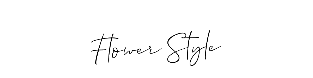 Use a signature maker to create a handwritten signature online. With this signature software, you can design (Allison_Script) your own signature for name Flower Style. Flower Style signature style 2 images and pictures png