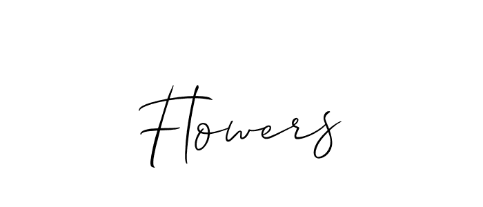 Create a beautiful signature design for name Flowers. With this signature (Allison_Script) fonts, you can make a handwritten signature for free. Flowers signature style 2 images and pictures png