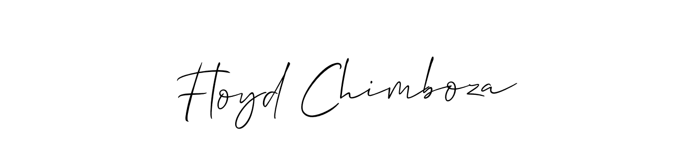 Create a beautiful signature design for name Floyd Chimboza. With this signature (Allison_Script) fonts, you can make a handwritten signature for free. Floyd Chimboza signature style 2 images and pictures png